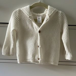 Carters white sweater 9 months